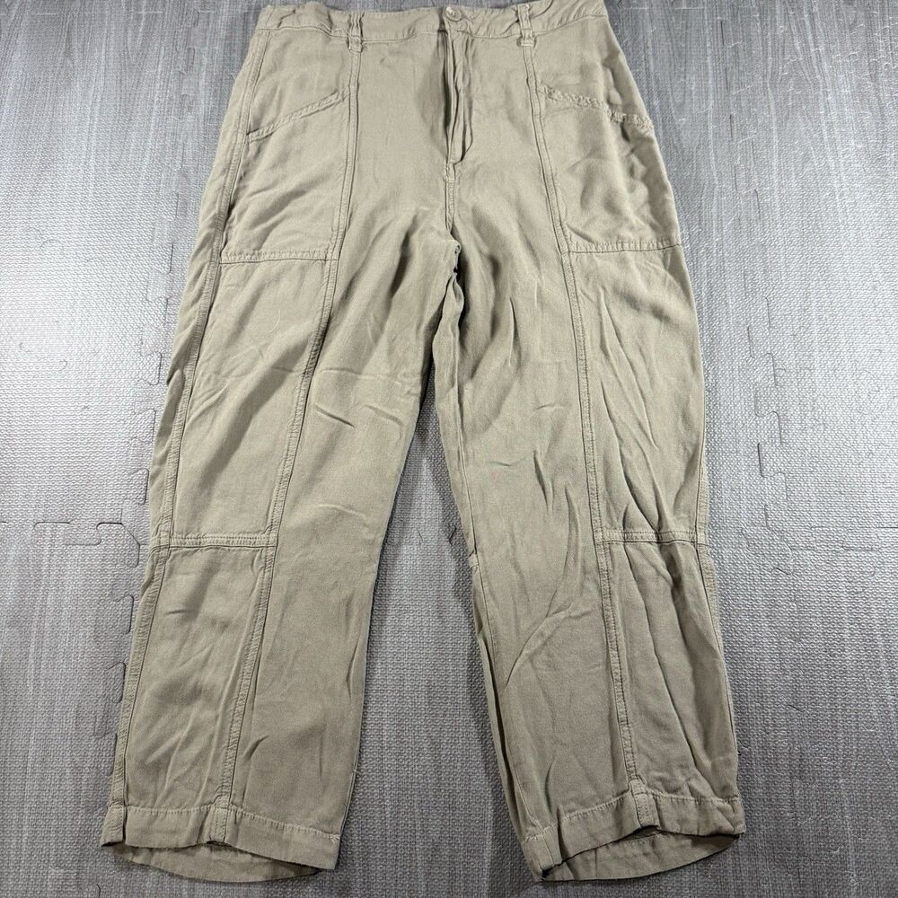 Rewash Womens Super Soft Rayon Cropped Pants Size 9/29  Green Lightweight